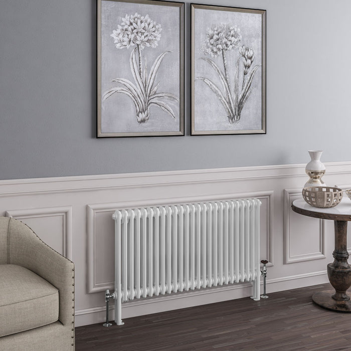 Eastbrook Imperia 2 Column Gloss White Traditional Radiator