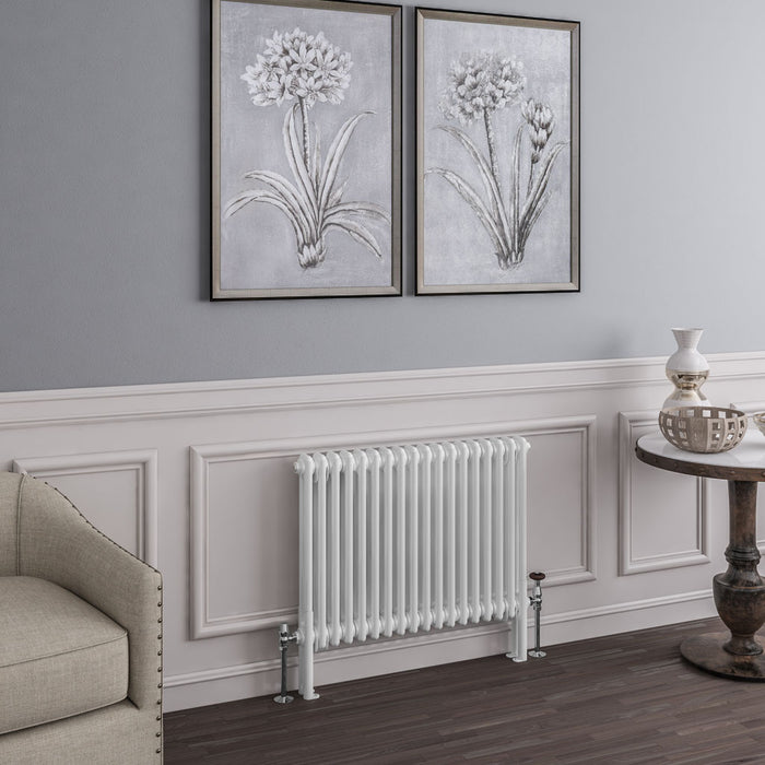 Eastbrook Imperia 2 Column Gloss White Traditional Radiator