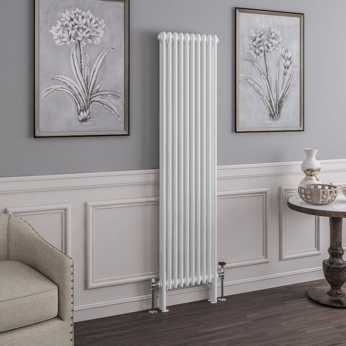 Eastbrook Imperia 2 Column Gloss White Traditional Radiator