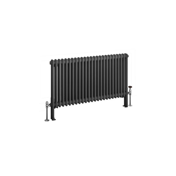 Eastbrook Imperia 2 Column Matt Anthracite Traditional Radiator