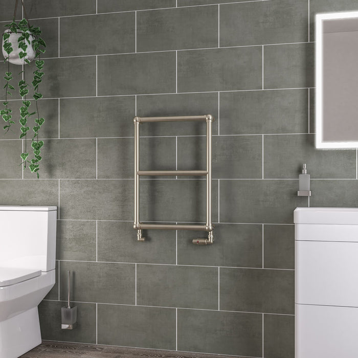 Eastbrook Stour Brushed Brass Traditional Heated Towel Rail