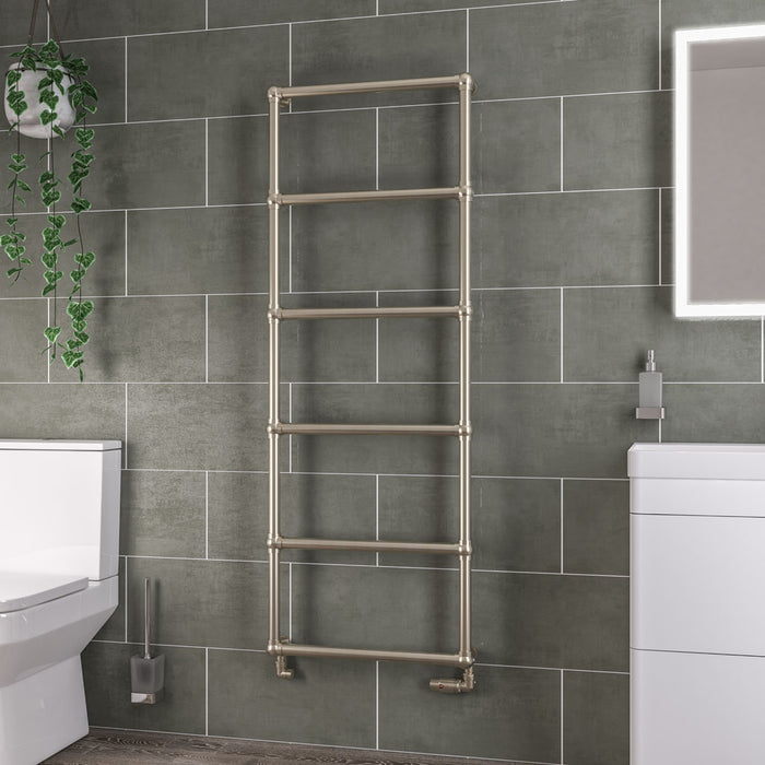 Eastbrook Stour Brushed Brass Traditional Heated Towel Rail