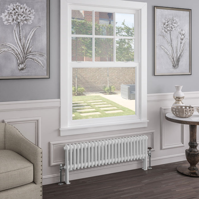 Eastbrook Imperia 2 Column Gloss White Traditional Radiator