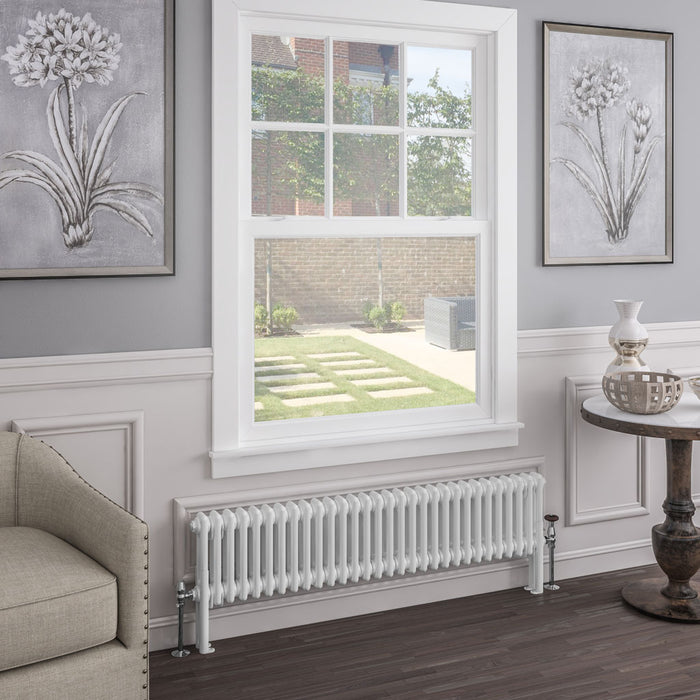 Eastbrook Imperia 2 Column Gloss White Traditional Radiator