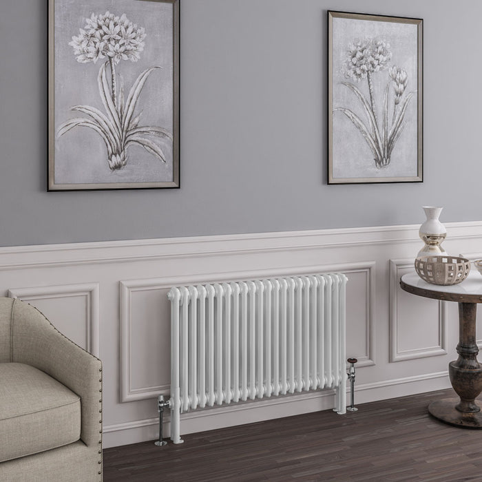 Eastbrook Imperia 2 Column Gloss White Traditional Radiator