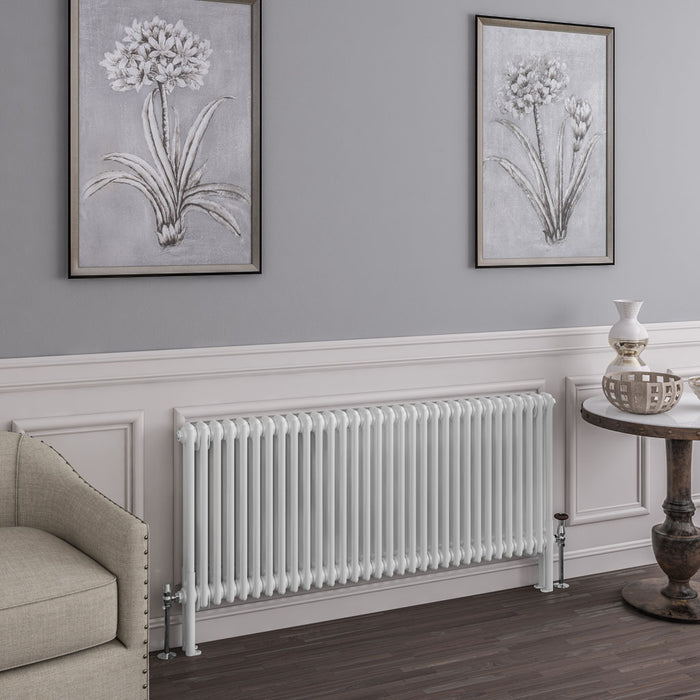 Eastbrook Imperia 2 Column Gloss White Traditional Radiator