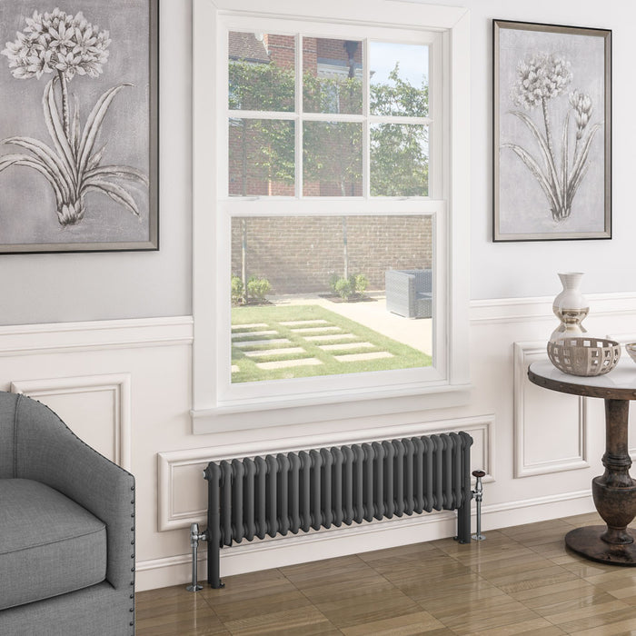 Eastbrook Imperia 2 Column Matt Anthracite Traditional Radiator