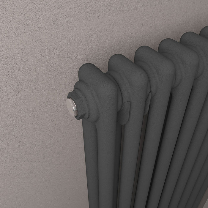 Eastbrook Imperia 2 Column Matt Anthracite Traditional Radiator