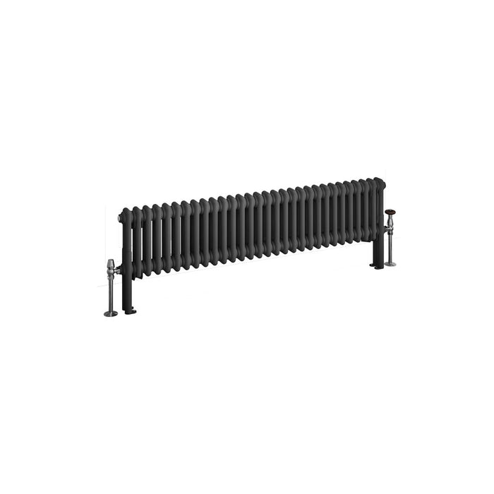 Eastbrook Imperia 2 Column Matt Anthracite Traditional Radiator