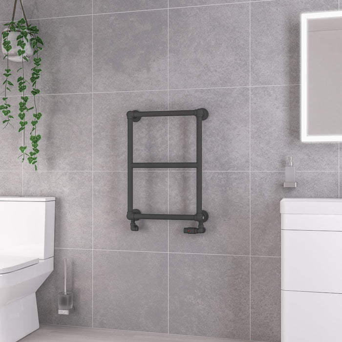 Eastbrook Stour Matt Anthracite Traditional Heated Towel Rail