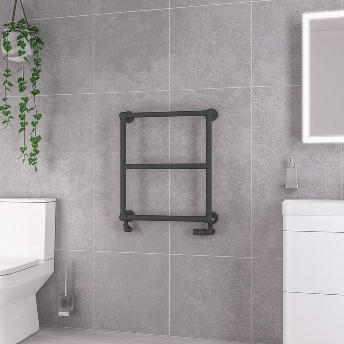 Eastbrook Stour Matt Anthracite Traditional Heated Towel Rail