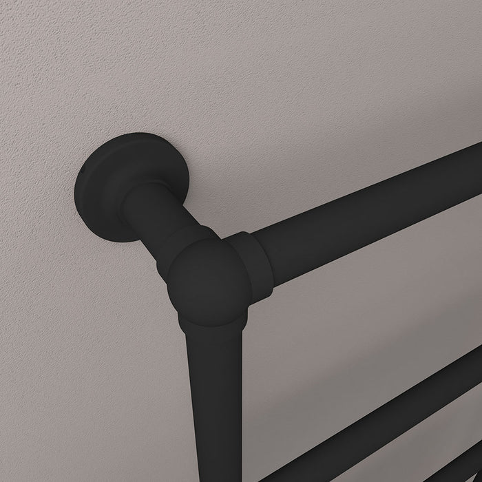 Eastbrook Stour Matt Black Traditional Heated Towel Rail