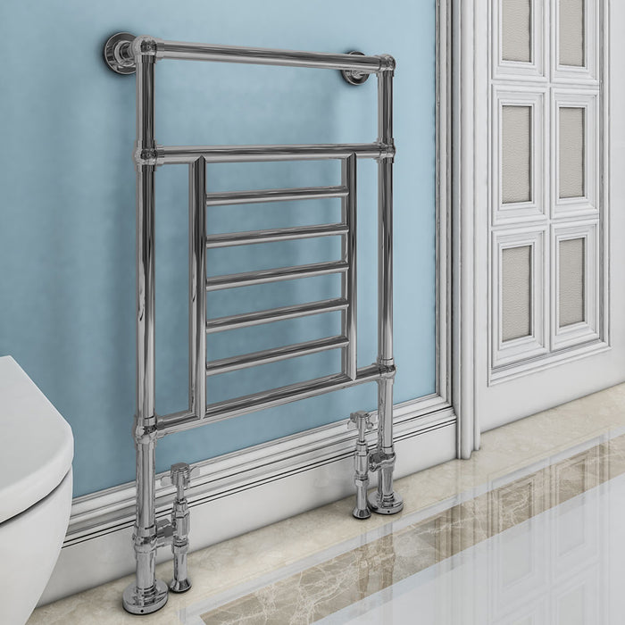 Eastbrook Sherbourne 960x600mm Traditional Heated Towel Rail Chrome - 41.1001