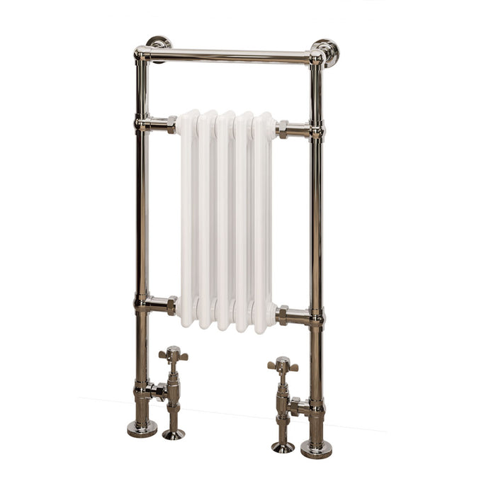 Eastbrook Avon Chrome & White Traditional Heated Towel Rail