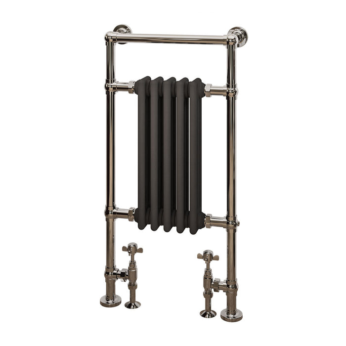 Eastbrook Avon Chrome & Matt Anthracite Traditional Heated Towel Rail