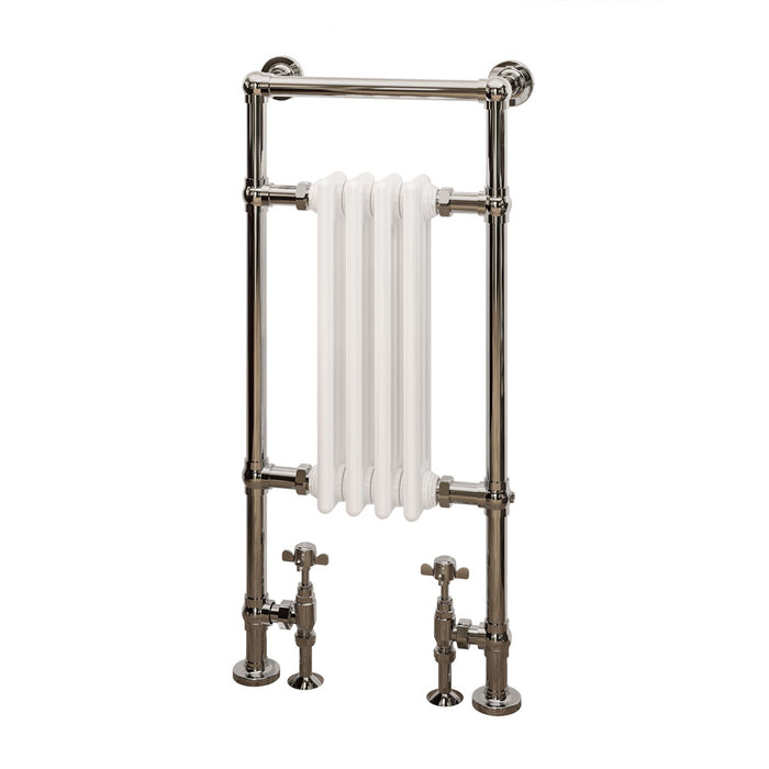 Eastbrook Avon Chrome & White Traditional Heated Towel Rail