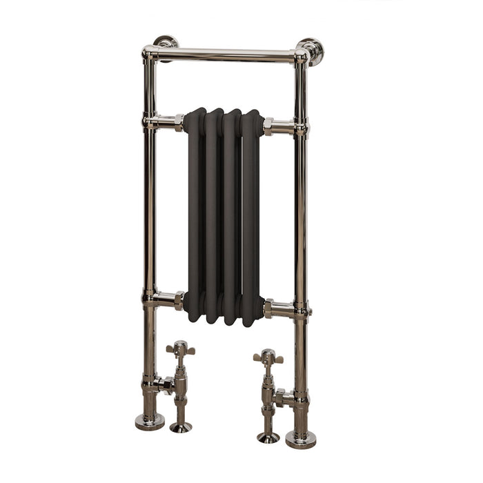 Eastbrook Avon Chrome & Matt Anthracite Traditional Heated Towel Rail