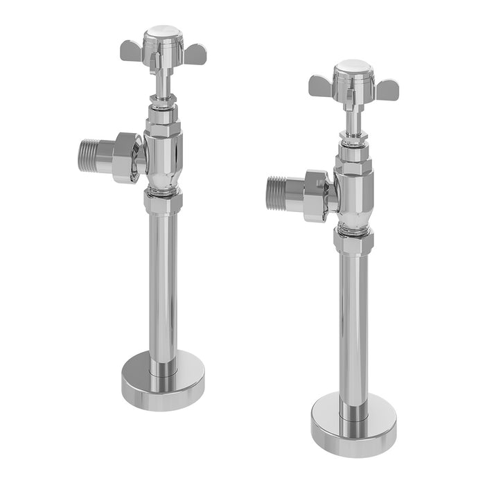 Eastbrook Chrome Traditional Radiator Valves & Tails (PAIR) - 41.3009