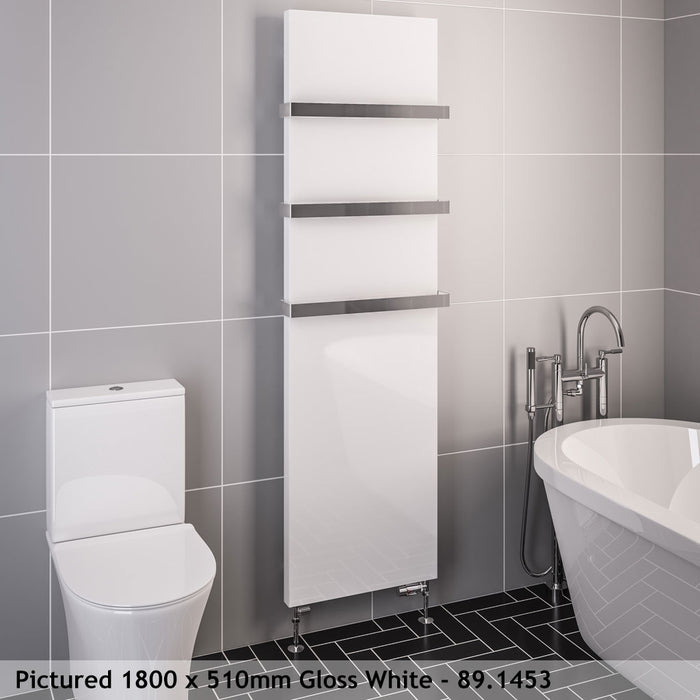 Eastbrook Wingrave Gloss White Flat Panel Radiator