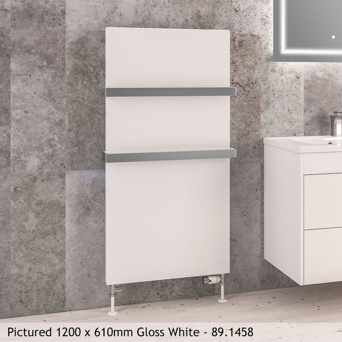 Eastbrook Wingrave Gloss White Flat Panel Radiator