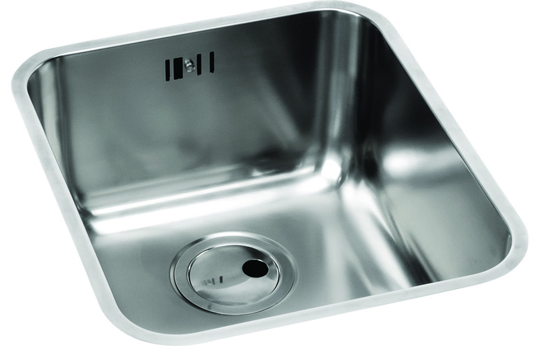 Abode AW5014 Matrix 370x430mm 1 Bowl Undermount Sink - Stainless Steel