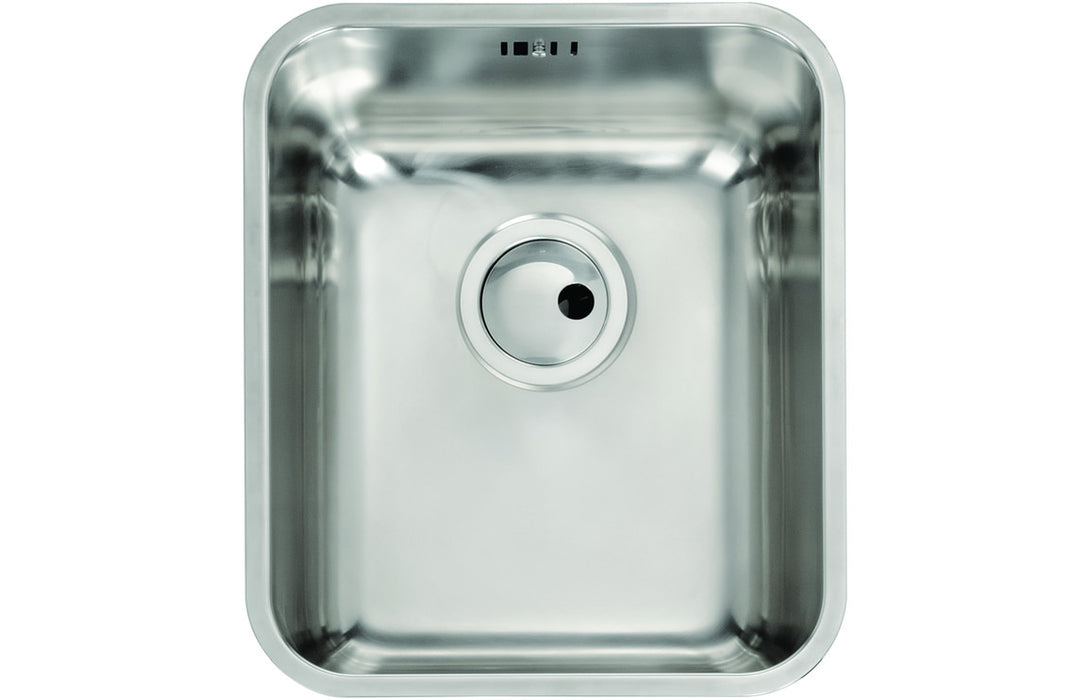 Abode AW5014 Matrix 370x430mm 1 Bowl Undermount Sink - Stainless Steel