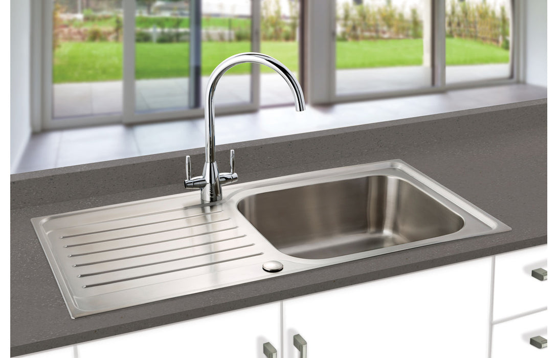 Prima CPR030 Deep 1000x500mm 1 Bowl Inset Sink - Stainless Steel