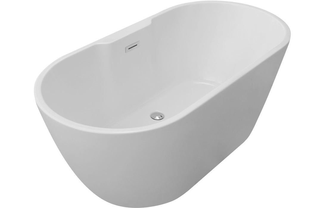 Harlesden White Freestanding Bath 1655mm x 745mm - DIBF0076