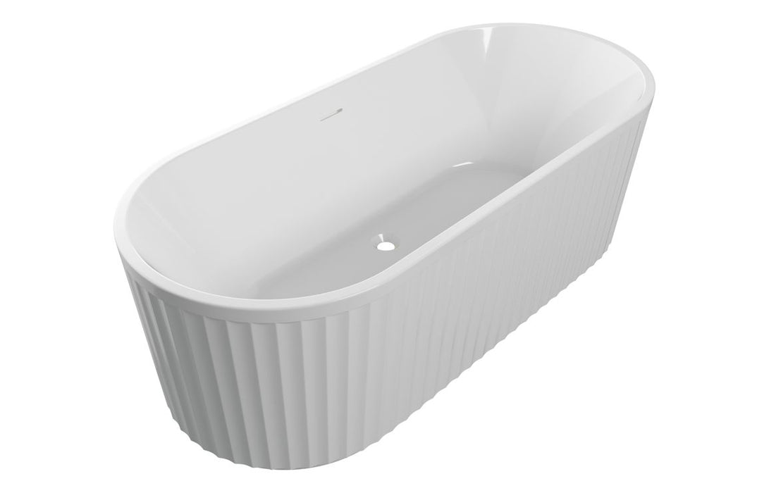 Striata Fluted Freestanding Bath 1700mm x 750mm - DIBF0090