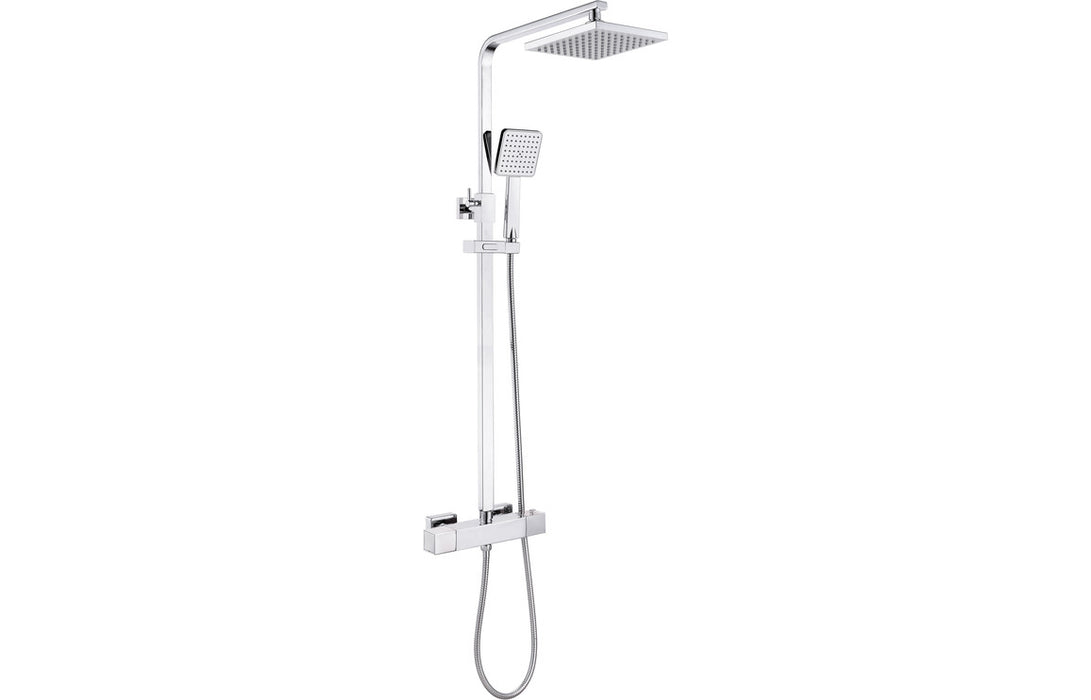 Argo Cool Touch Thermostatic Mixer Shower With Riser And Overhead Kit Chrome - DICM0580