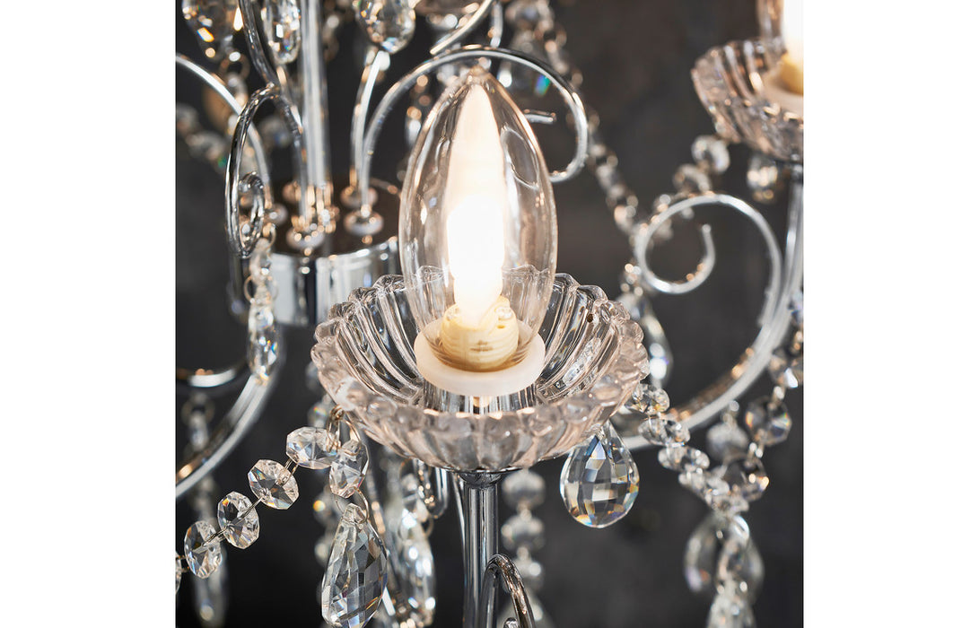 Sparkle 5 Arm Chrome Chandelier Ceiling Light - DIFL0094