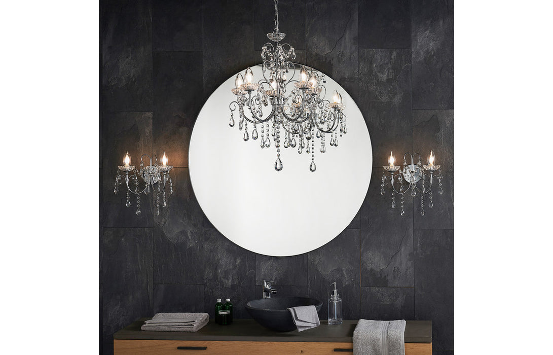 Sparkle 2 Arm Chrome Chandelier Wall Light - DIFL0096