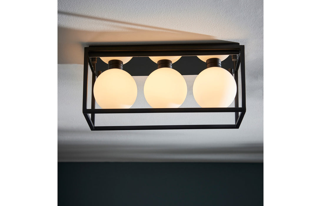 Box Frame Matt Black Ceiling Light - DIFL0102