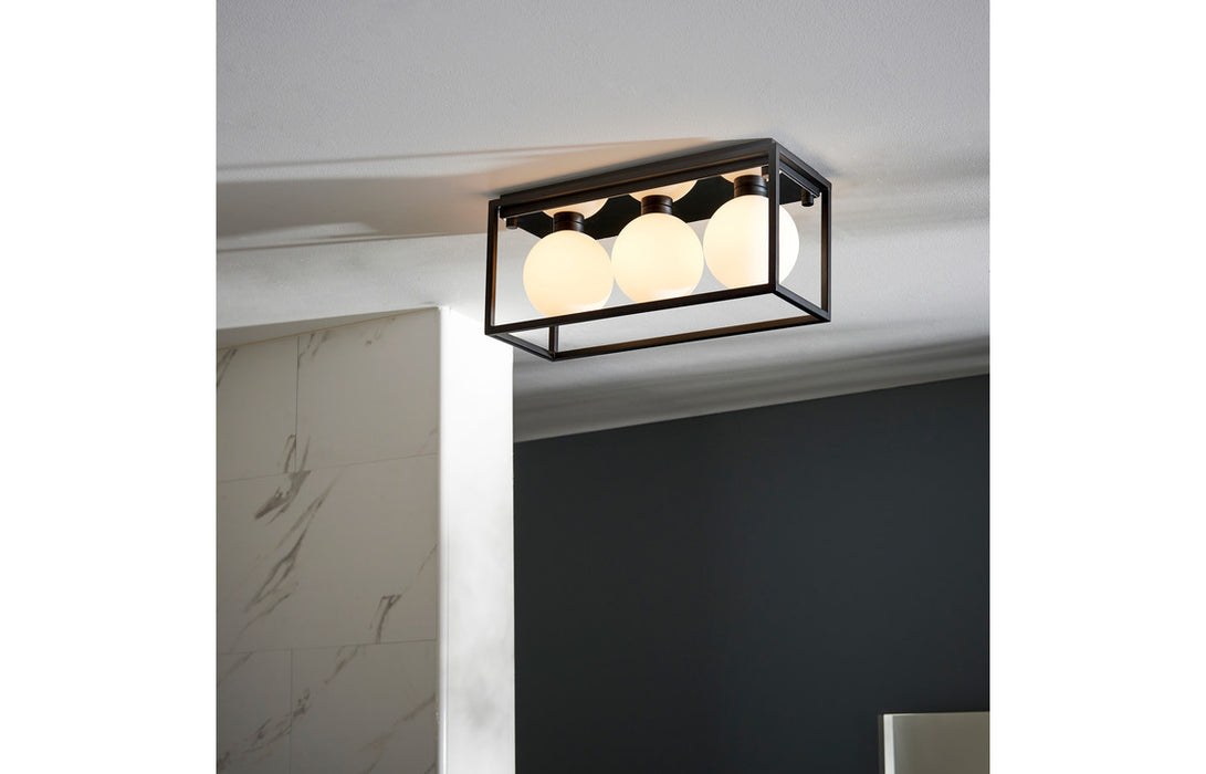 Box Frame Matt Black Ceiling Light - DIFL0102