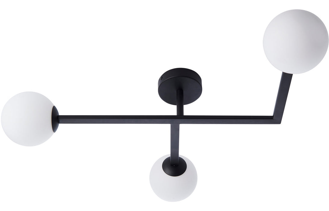 Globe Matt Black Ceiling Light - DIFL0104