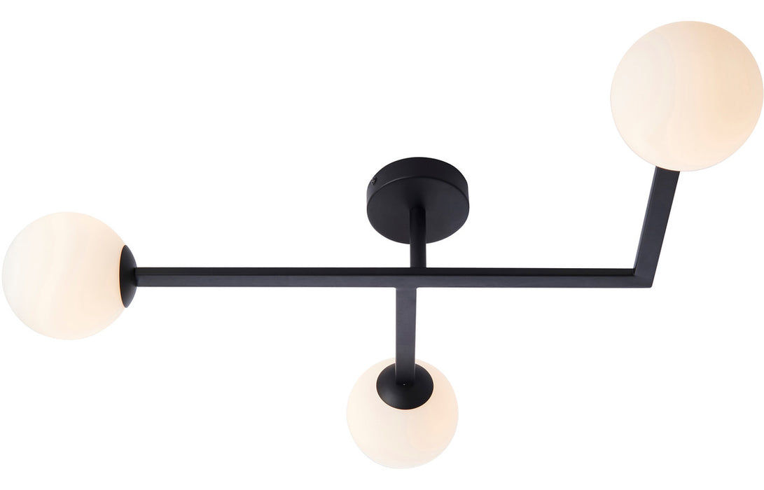 Globe Matt Black Ceiling Light - DIFL0104