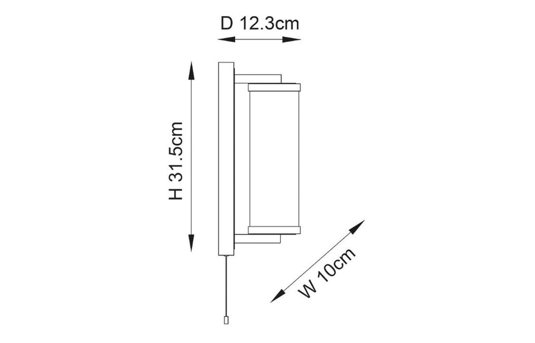 Diana Chrome Wall Light - DIFL0114