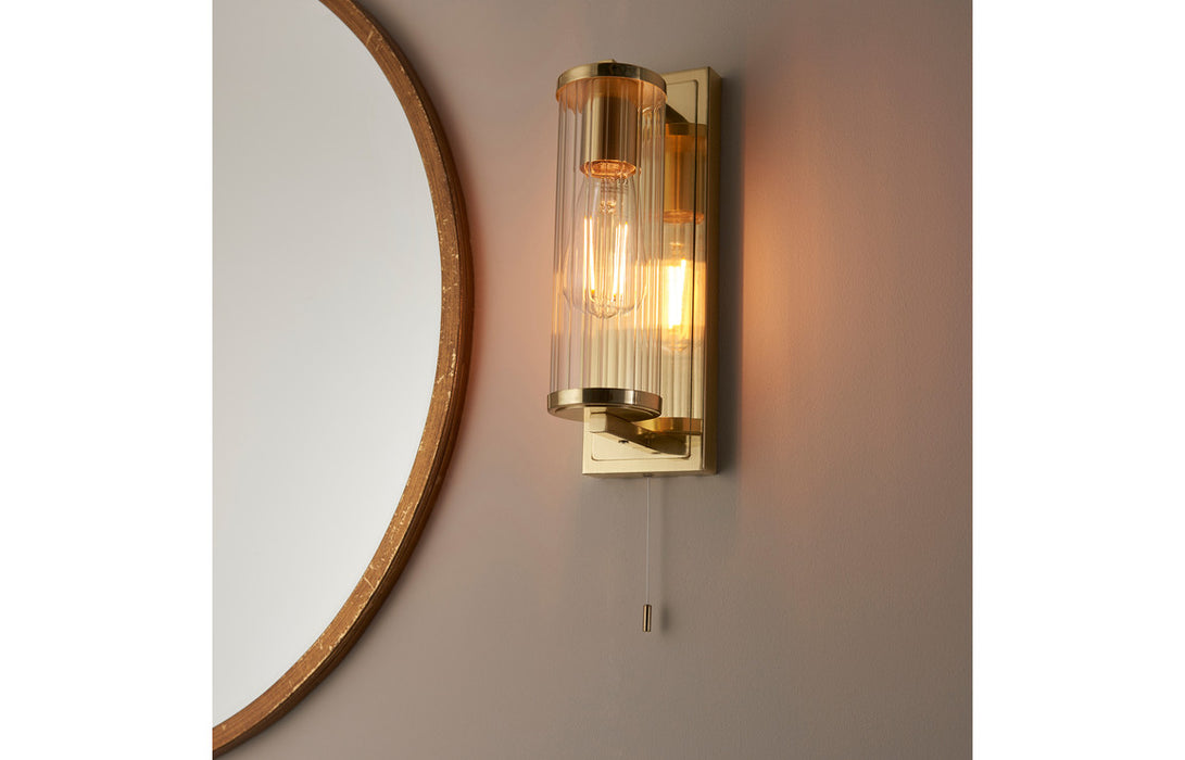 Diana Brushed Brass Wall Light - DIFL0112