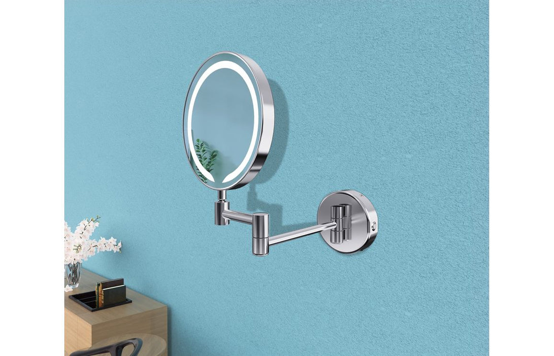 Hoshi Round LED Cosmetic Mirror Chrome - DIMR0046