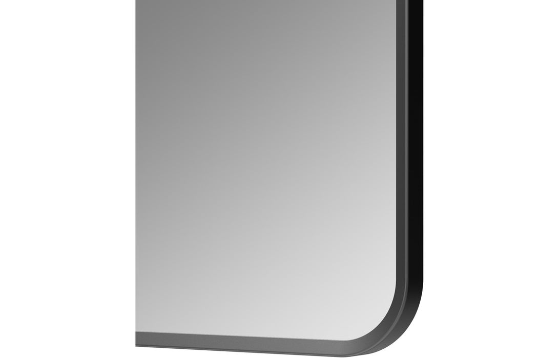 Kenji 600 x 800mm Rectangle Brushed Matt Black - DIMS0102