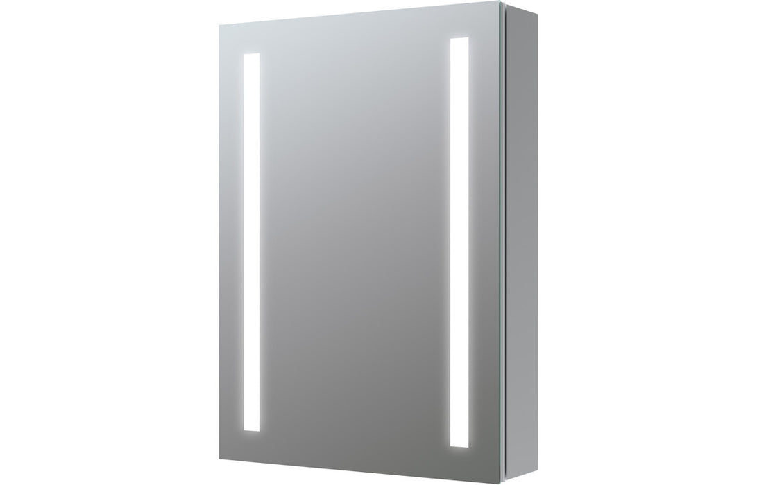 Sakura 500 x 700mm 1 Door Front Lit LED Mirror Cabinet - DIMS0110