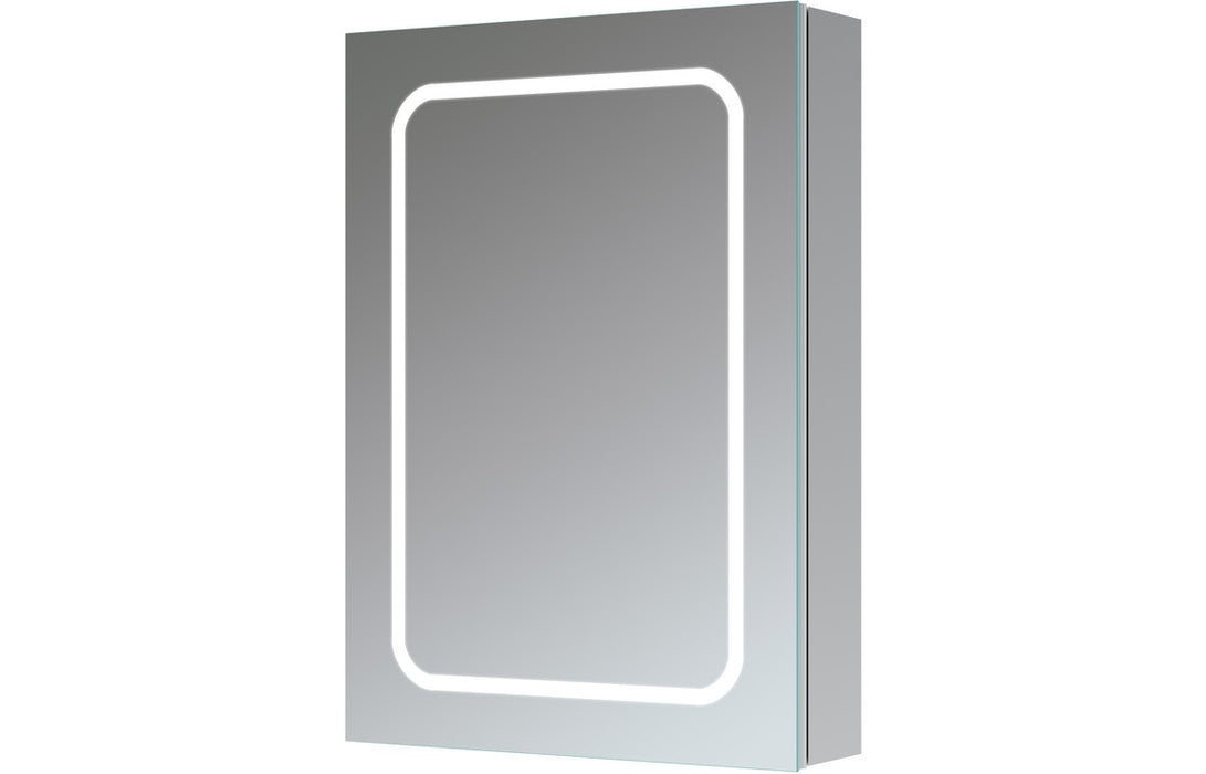 Rika 500 x 700mm 1 Door Front Lit LED Mirror Cabinet - DIMS0114