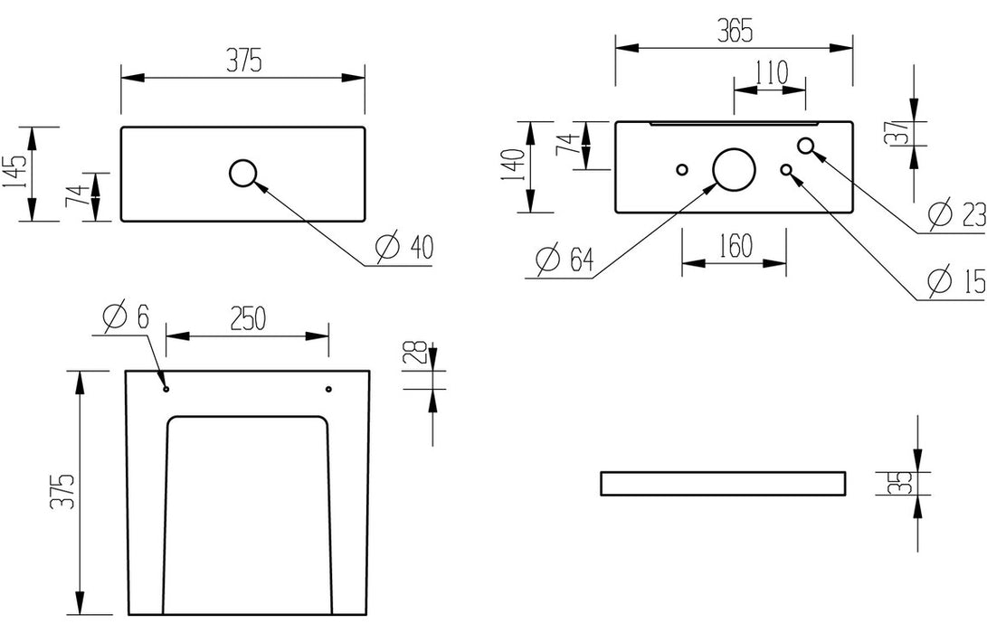 Cilantro Rimless Close Coupled Toilet Fully Shrouded - DIPTP0154