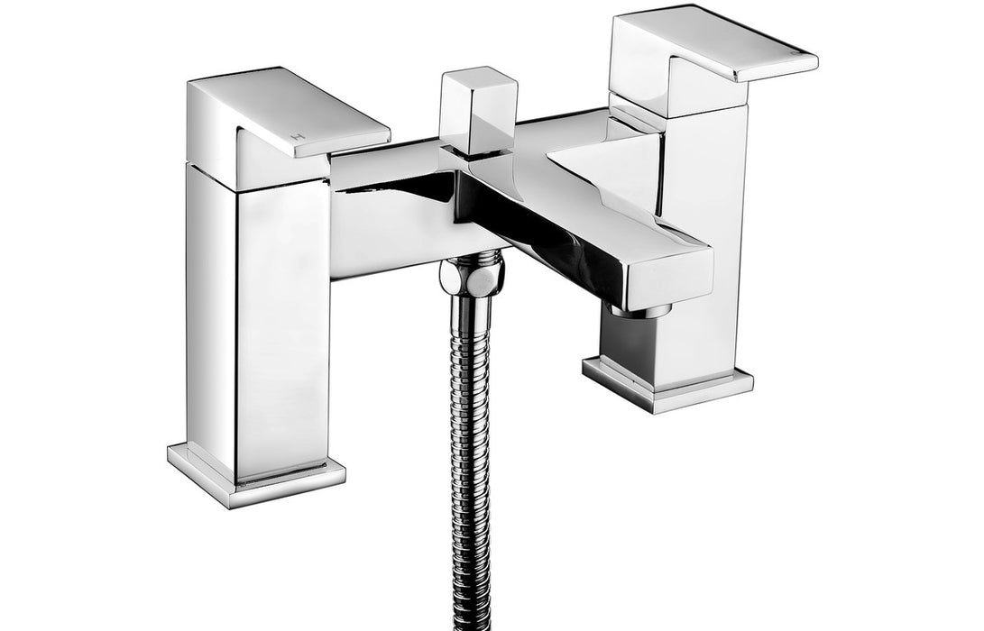 Zacara 2TH Deck Mounted Bath Shower Mixer Chrome - DITB2192