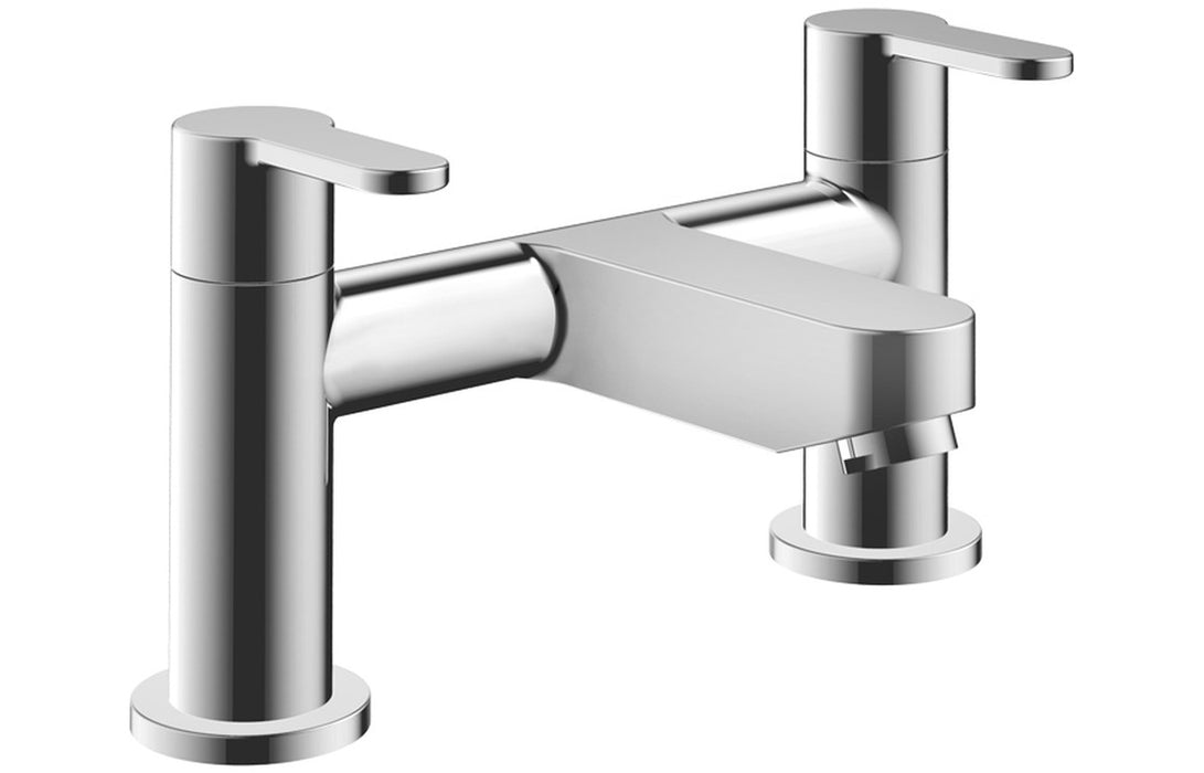 Abano 2TH Deck Mounted Bath Filler Chrome - DITB2200