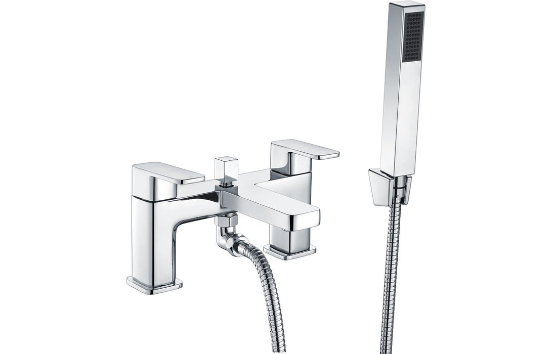 Adria 2TH Deck Mounted Bath Shower Mixer Chrome - DITB2256