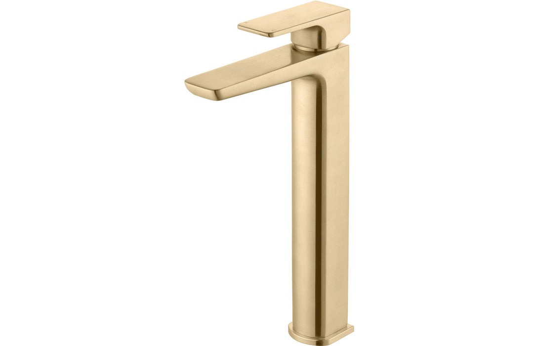 Berio Tall Basin Mixer Brushed Brass - DITS1332