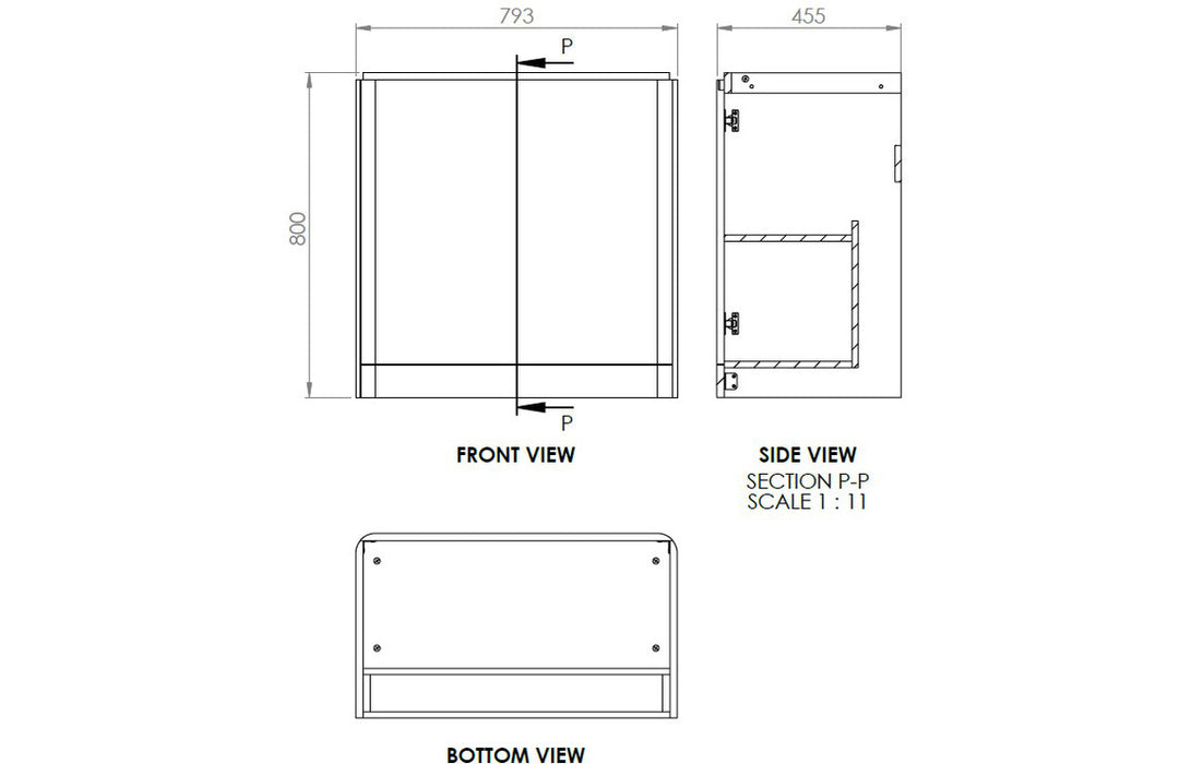 Lambra 800mm Floor Standing 2 Door Unit And Basin Matt Indigo - DIFTP1816