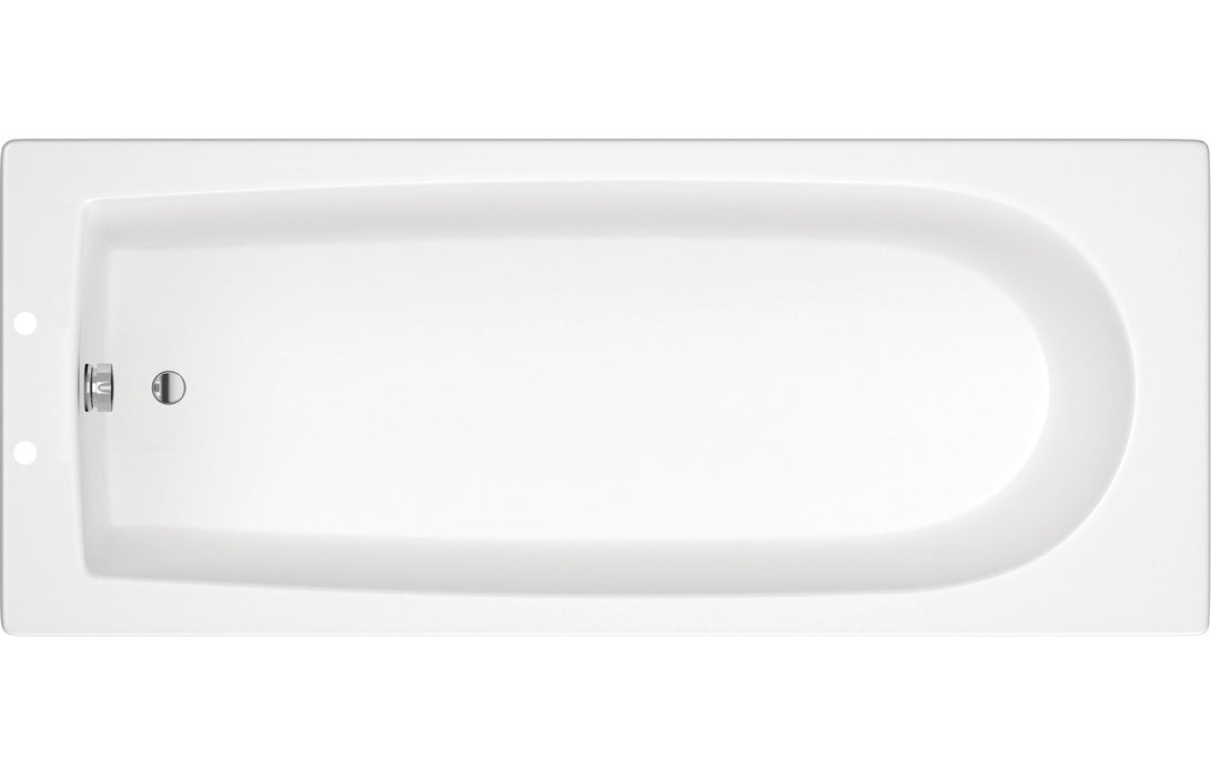 Pierson D Shape Single Ended SUPERCAST Bath 1700 x 700mm - DIBRP2034