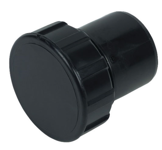 FloPlast WS32B ABS Solvent Waste 50mm Access Plug - Black